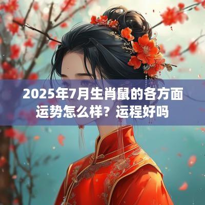 2025年7月生肖鼠的各方面运势怎么样？运程好吗