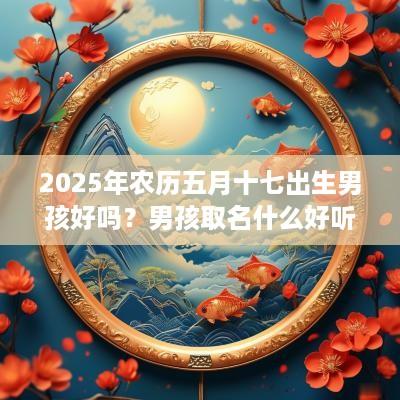 2025年农历五月十七出生男孩好吗？男孩取名什么好听？