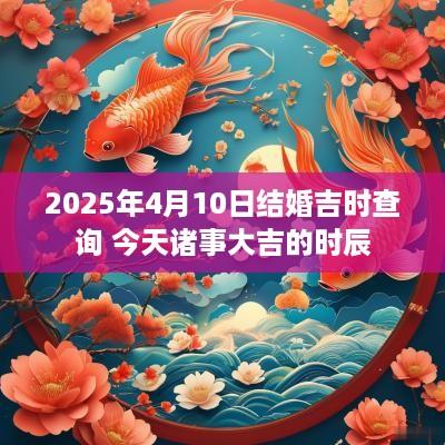 2025年4月10日结婚吉时查询 今天诸事大吉的时辰