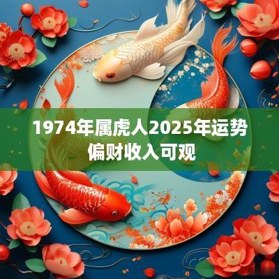 1974年属虎人2025年运势 偏财收入可观