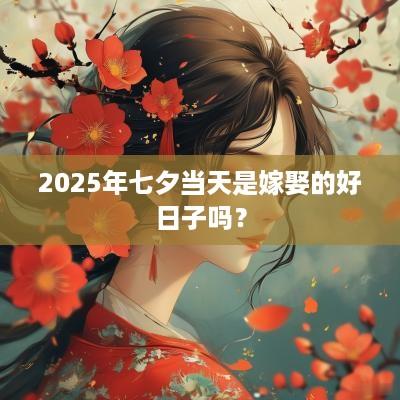 2025年七夕当天是嫁娶的好日子吗？