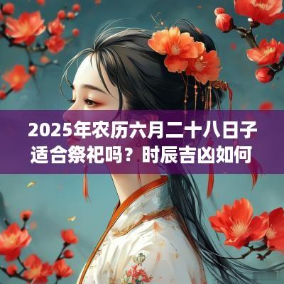 2025年农历六月二十八日子适合祭祀吗？时辰吉凶如何？