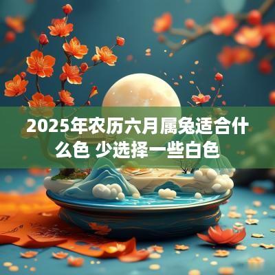 2025年农历六月属兔适合什么色 少选择一些白色