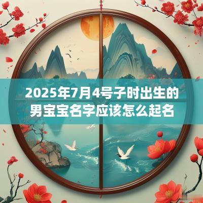 2025年7月4号子时出生的男宝宝名字应该怎么起名