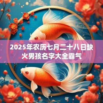 2025年农历七月二十八日缺火男孩名字大全霸气
