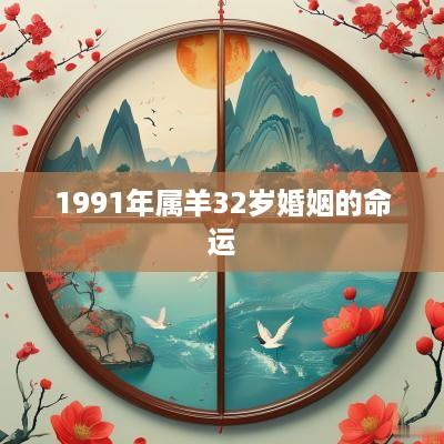 1991年属羊32岁婚姻的命运