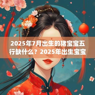 2025年7月出生的猪宝宝五行缺什么？2025年出生宝宝起名禁忌？