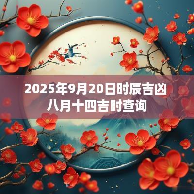 2025年9月20日时辰吉凶 八月十四吉时查询