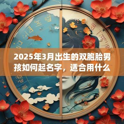 2025年3月出生的双胞胎男孩如何起名字，适合用什么字