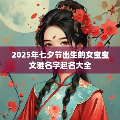 2025年七夕节出生的女宝宝文雅名字起名大全