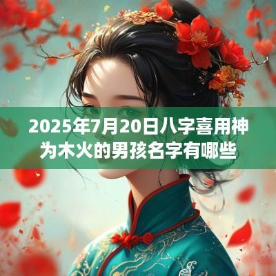 2025年7月20日八字喜用神为木火的男孩名字有哪些