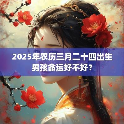 2025年农历三月二十四出生男孩命运好不好？