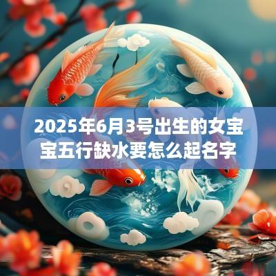 2025年6月3号出生的女宝宝五行缺水要怎么起名字