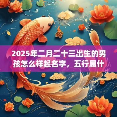 2025年二月二十三出生的男孩怎么样起名字，五行属什么