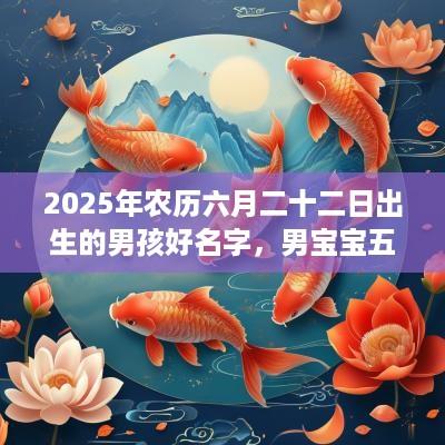 2025年农历六月二十二日出生的男孩好名字，男宝宝五行起名大全