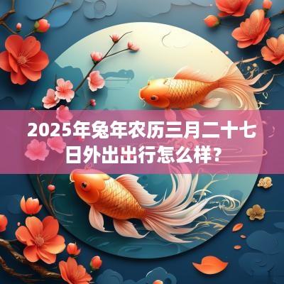2025年蛇年农历三月二十七日外出出行怎么样？