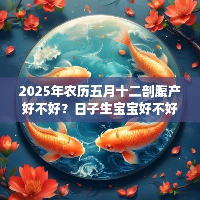 2025年农历五月十二剖腹产好不好？日子生宝宝好不好？