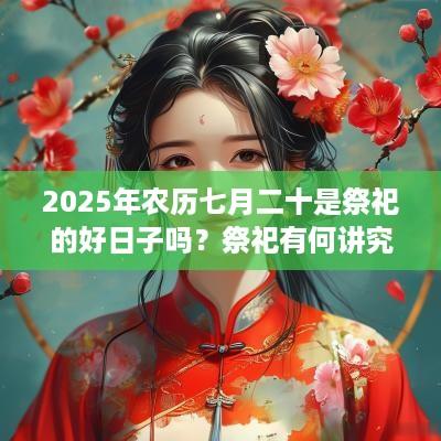 2025年农历七月二十是祭祀的好日子吗?祭祀有何讲究? 2025年农历七月二十是祭祀的好日子吗?祭祀有何讲究?