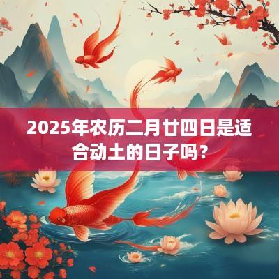 2025年农历二月廿四日是适合动土的日子吗？