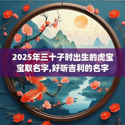 2025年三十子时出生的虎宝宝取名字,好听吉利的名字