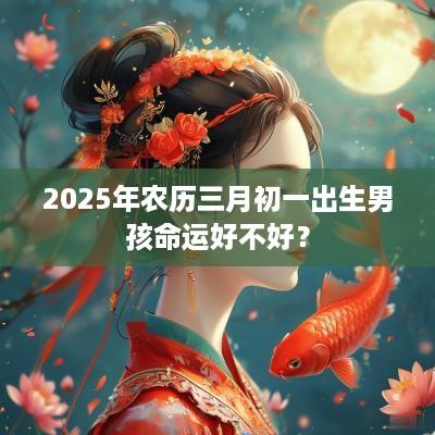 2025年农历三月初一出生男孩命运好不好？