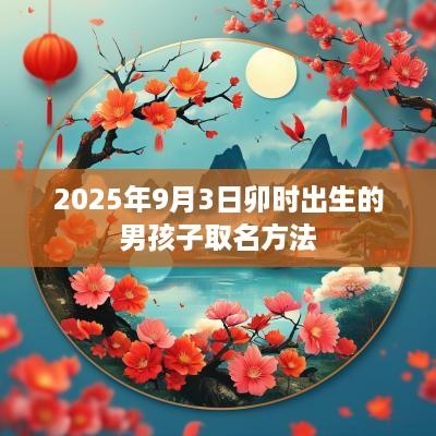 2025年9月3日卯时出生的男孩子取名方法