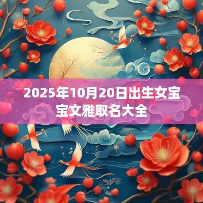 2025年10月20日出生女宝宝文雅取名大全