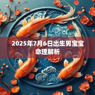 2025年7月6日出生男宝宝命理解析