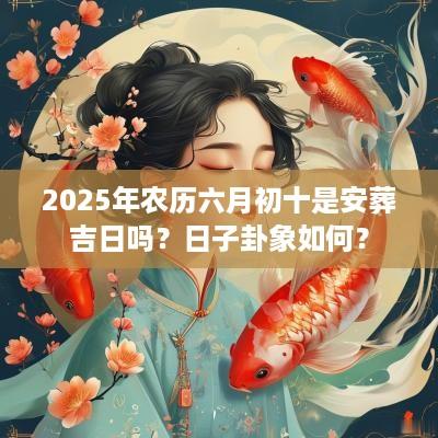 2025年农历六月初十是安葬吉日吗？日子卦象如何？