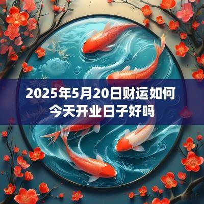 2025年5月20日财运如何 今天开业日子好吗