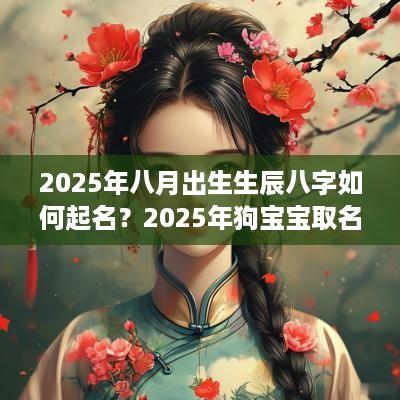 2025年八月出生生辰八字如何起名？2025年狗宝宝取名宜忌？