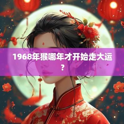 1968年猴哪年才开始走大运？