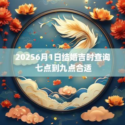 20256月1日结婚吉时查询 七点到九点合适
