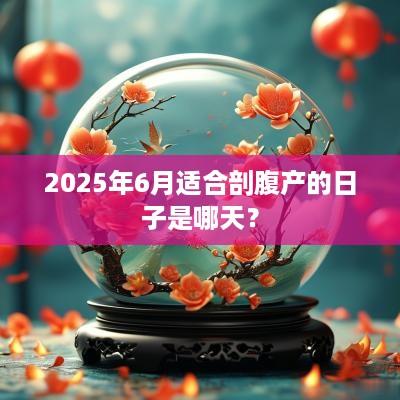 2025年6月适合剖腹产的日子是哪天？