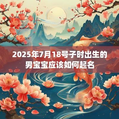 2025年7月18号子时出生的男宝宝应该如何起名