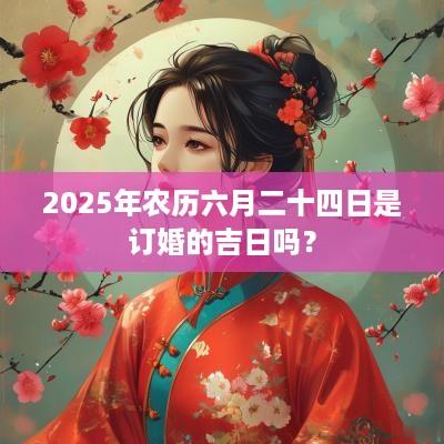 2025年农历六月二十四日是订婚的吉日吗？