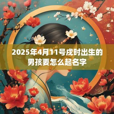 2025年4月11号戌时出生的男孩要怎么起名字