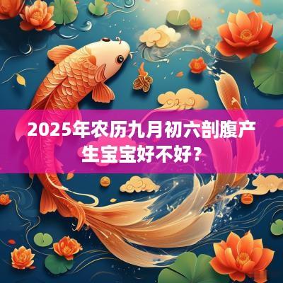 2025年农历九月初六剖腹产生宝宝好不好？