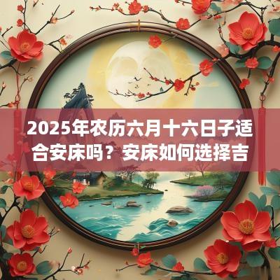 2025年农历六月十六日子适合安床吗？安床如何选择吉日？