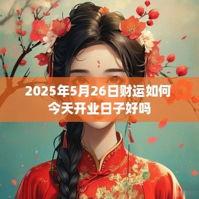 2025年5月26日财运如何 今天开业日子好吗