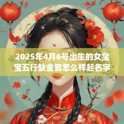 2025年4月6号出生的女宝宝五行缺金要怎么样起名字