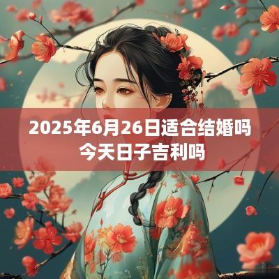 2025年6月26日适合结婚吗 今天日子吉利吗