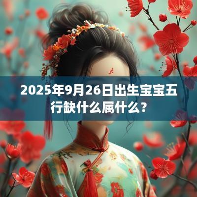 2025年9月26日出生宝宝五行缺什么属什么？