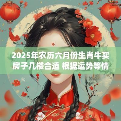 2025年农历六月份生肖牛买房子几楼合适 根据运势等情况进行决定