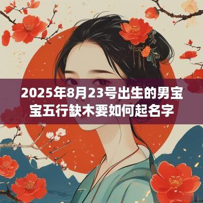 2025年8月23号出生的男宝宝五行缺木要如何起名字
