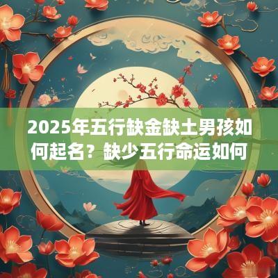 2025年五行缺金缺土男孩如何起名？缺少五行命运如何？