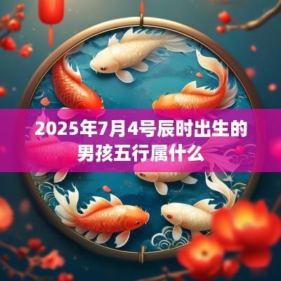 2025年7月4号辰时出生的男孩五行属什么