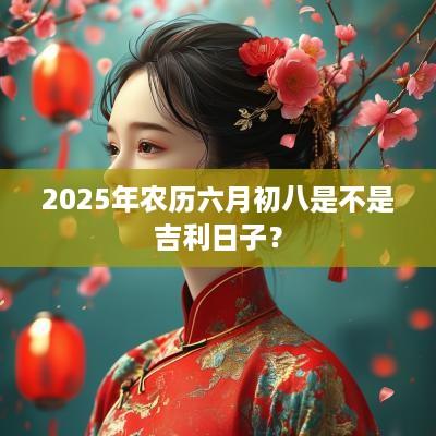 2025年农历六月初八是不是吉利日子? 2025年农历六月初八是不是吉利日子?