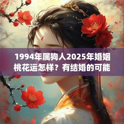 1994年属狗人2025年婚姻桃花运怎样？有结婚的可能吗？