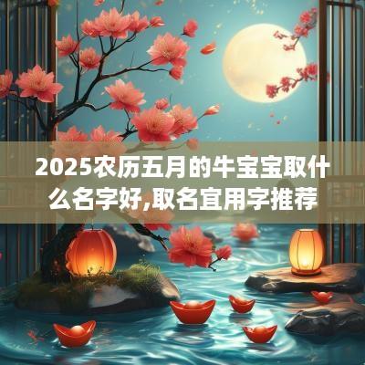 2026农历五月的牛宝宝取什么名字好,取名宜用字推荐